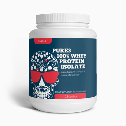 Pure3 100% Whey Protein Isolate (Vanilla)