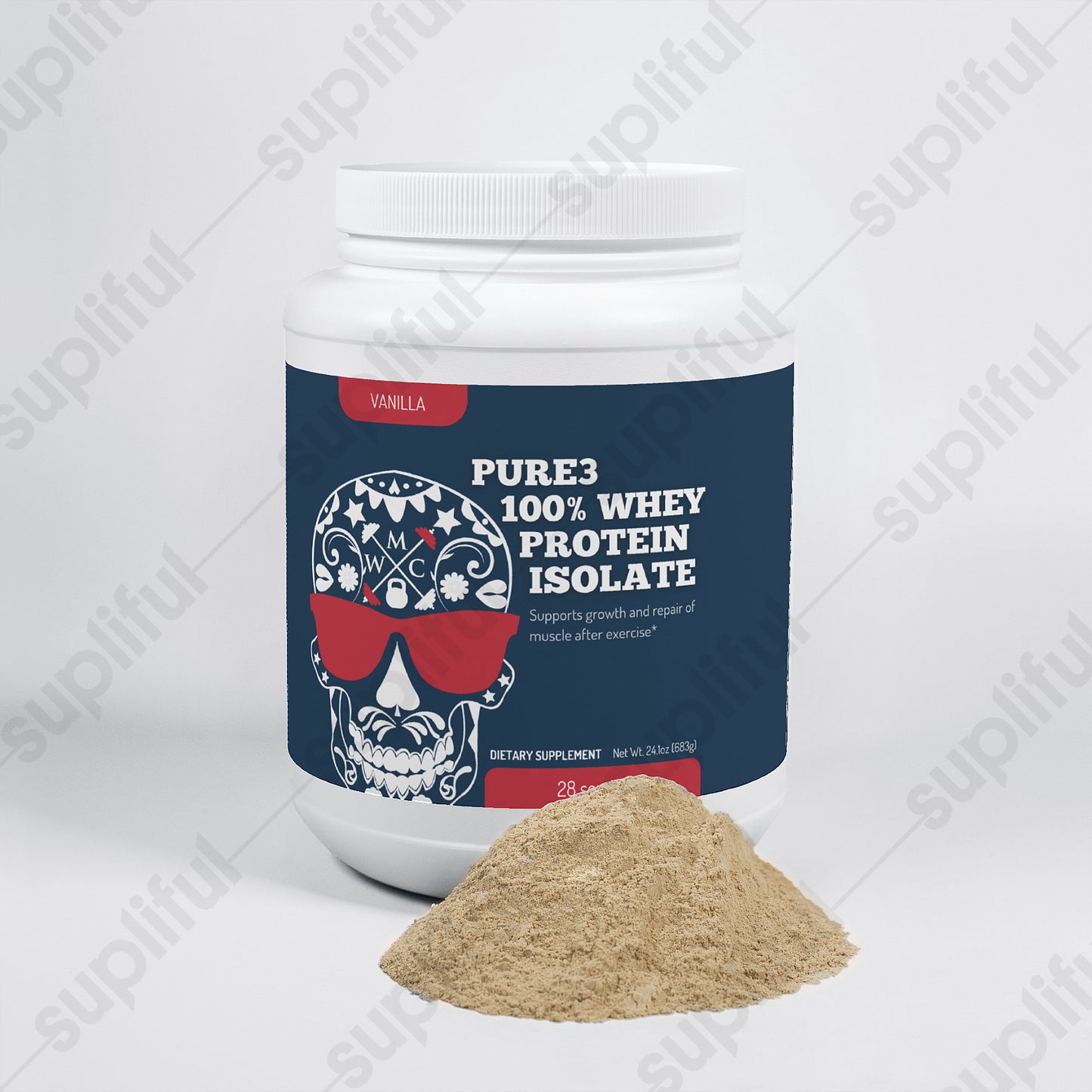 Pure3 100% Whey Protein Isolate (Vanilla)