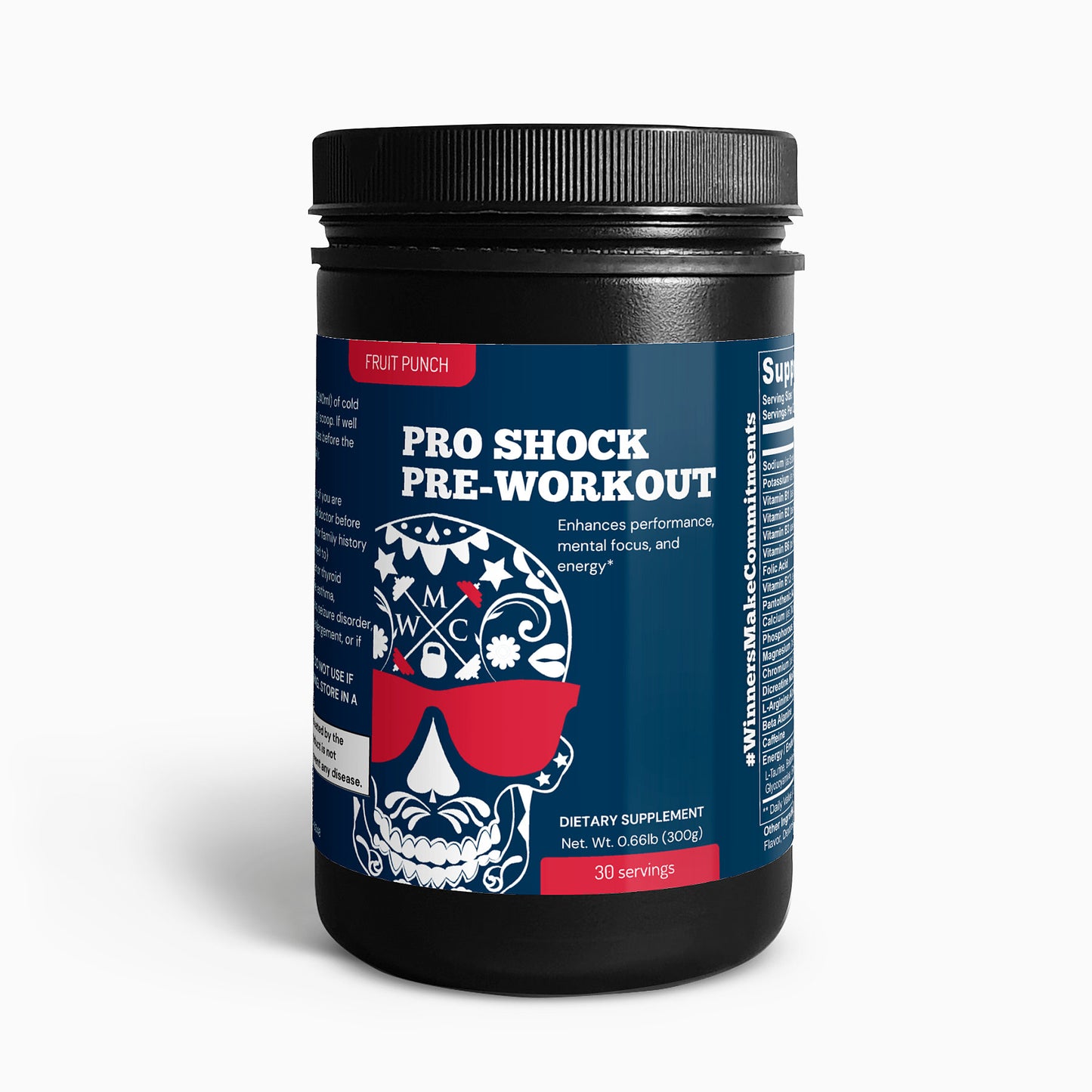 PRO Shock Pre-Workout Powder (Fruit Punch)