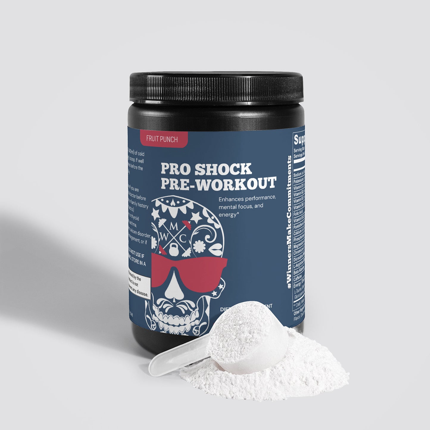 PRO Shock Pre-Workout Powder (Fruit Punch)