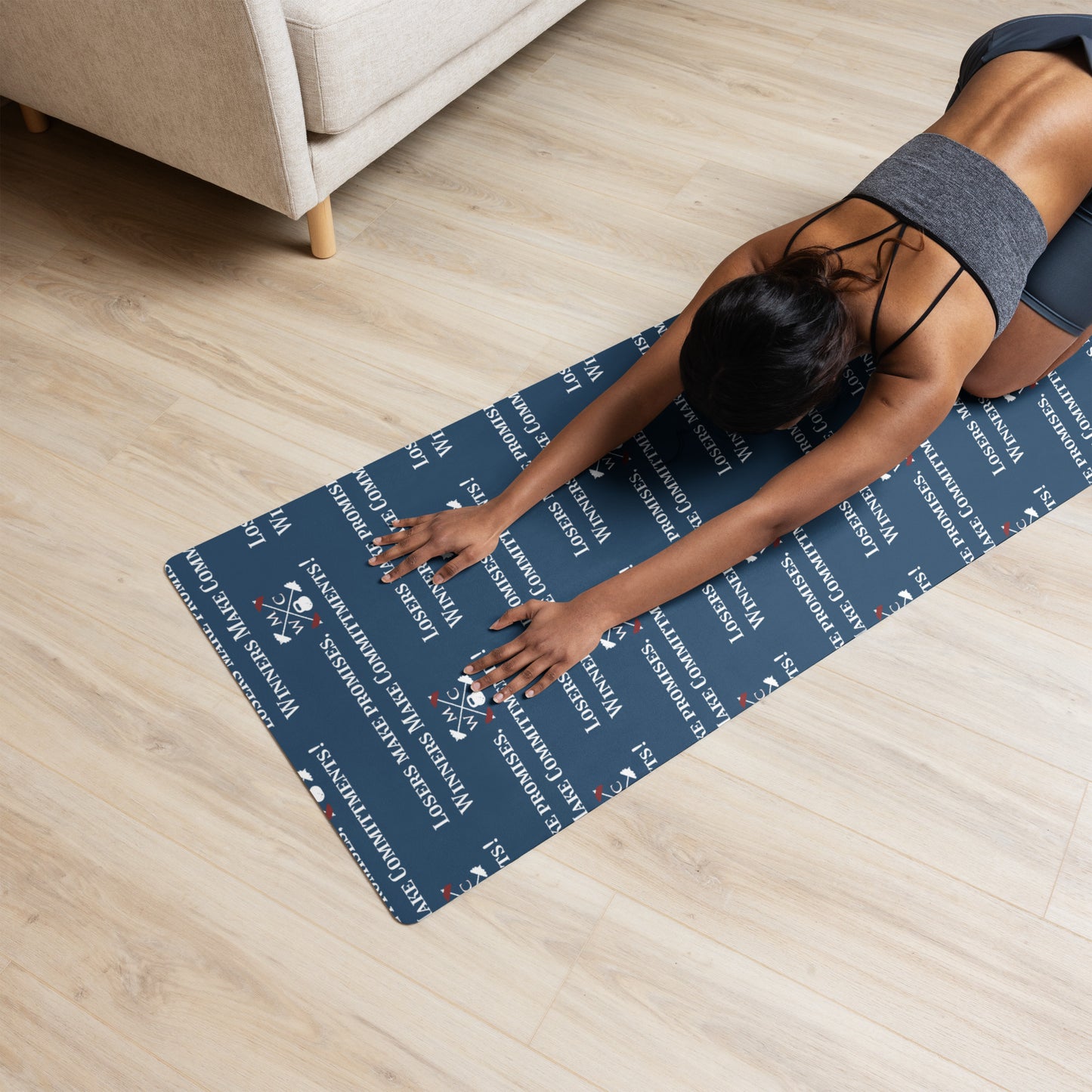 "The Motto" Yoga mat